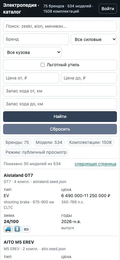 Electropedia: EV Database Interface and Catalog Admin: media 4
