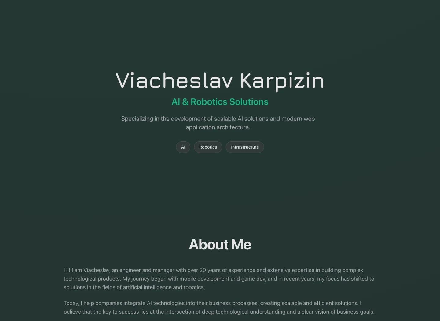 Minimalist Web Portfolio